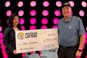 A Michigan resident breaks a record with a second enormous lottery win.
